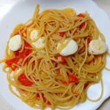 簡単おいしいオイルトマトパスタ